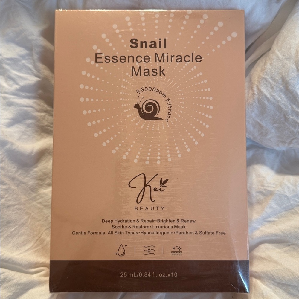 Kei Beauty Snail Essence Miracle Mask (10-Pack)